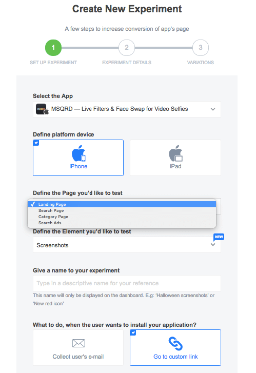 type of a/b experiment