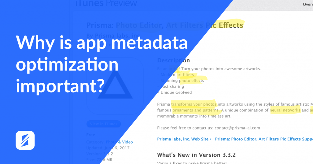 2 app metadate optimization splitmetrics
