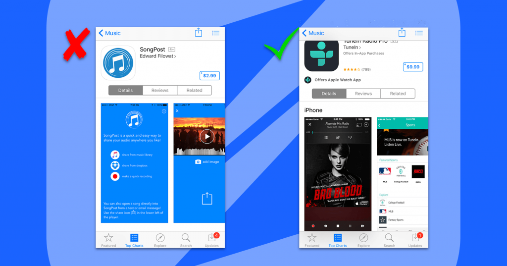 7 mobile ab testing converting screenshots splitmetrics