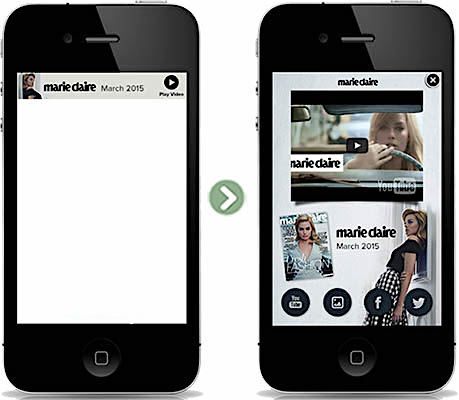 Expandable in-app mobile advertising 