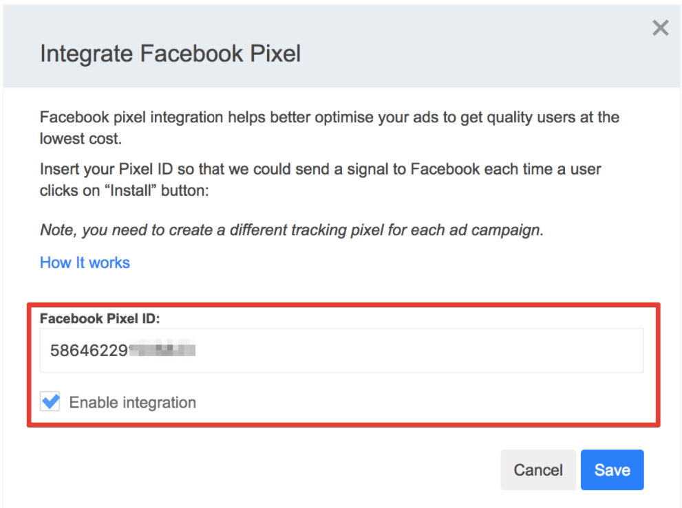 Integrating SplitMetrics with Facebook Pixel