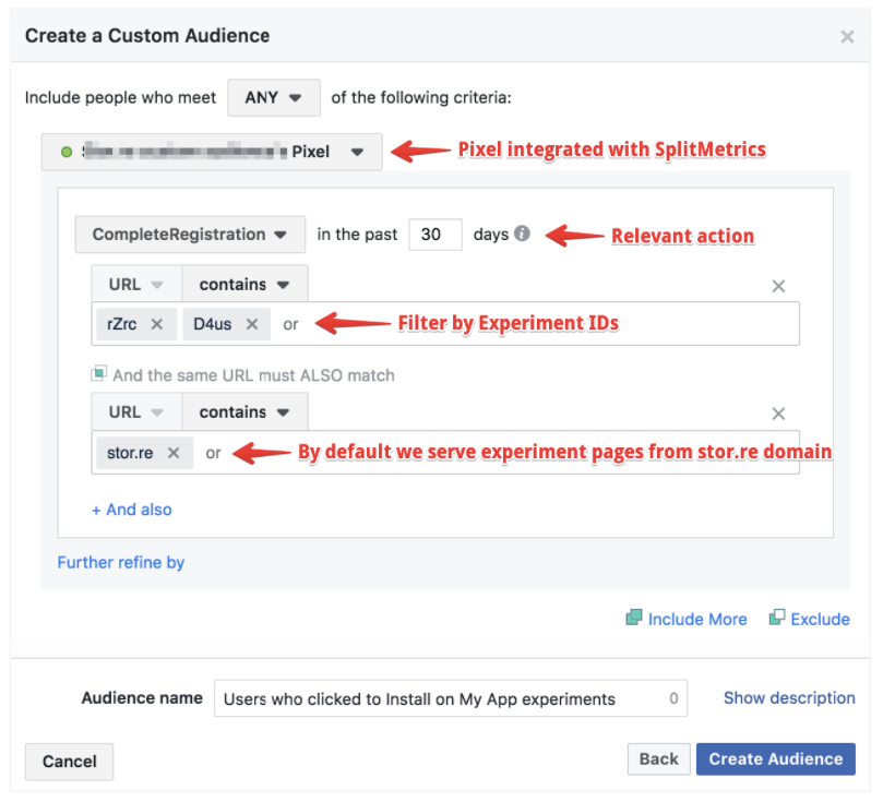 Creation of Custom Audience