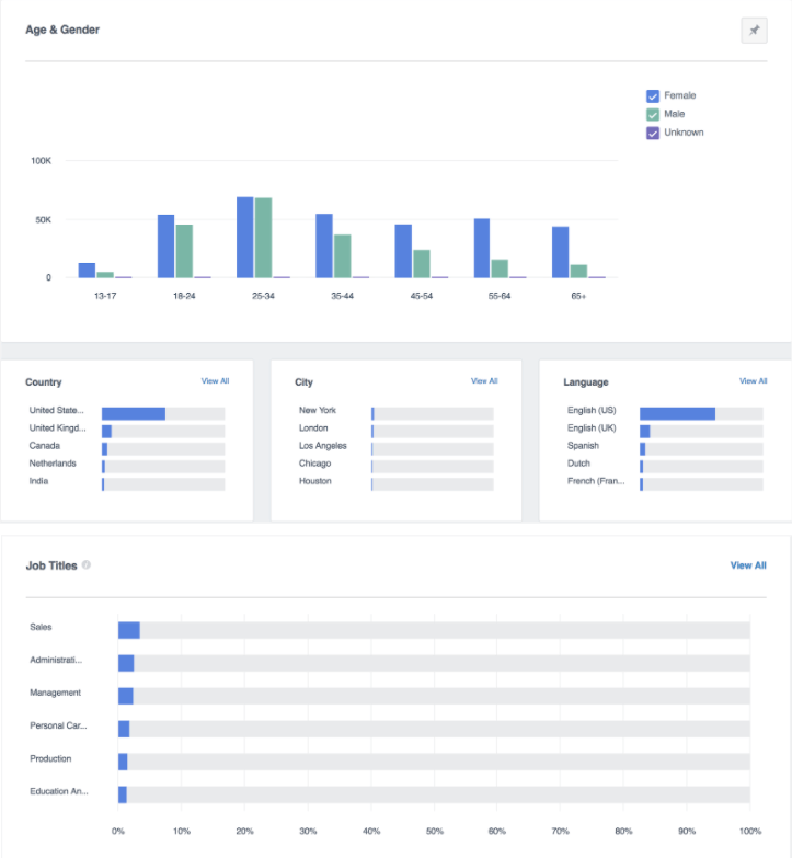  Rich demographics Facebook Analytics provides