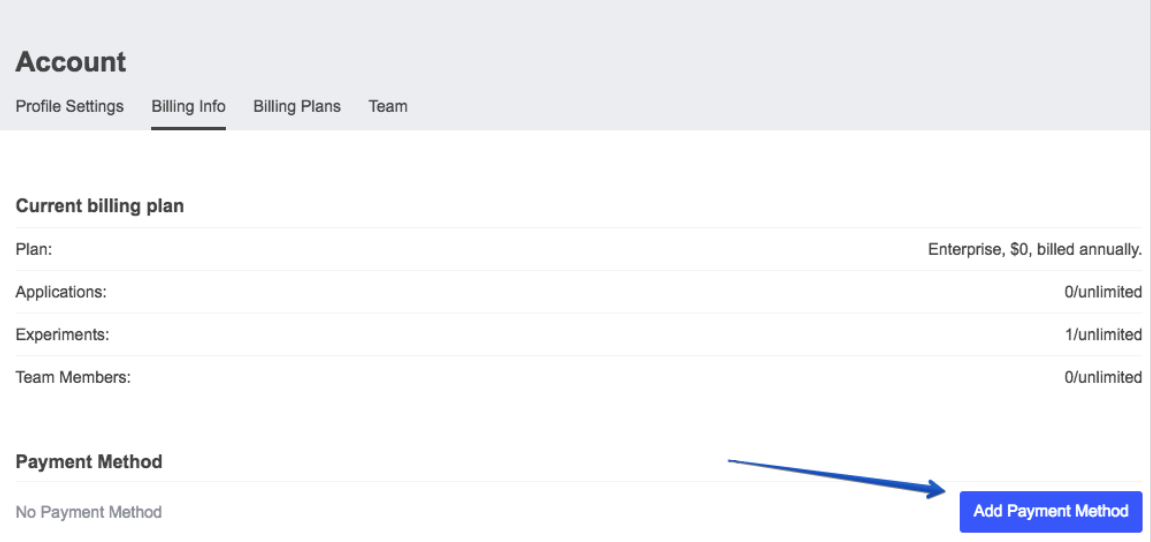 splitMetrics payment method