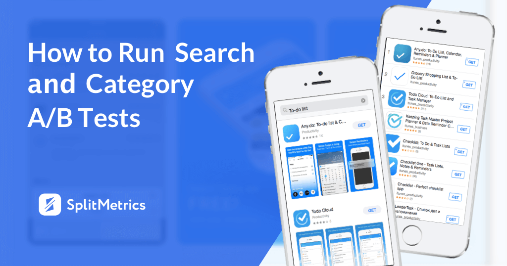 category and search A/B test