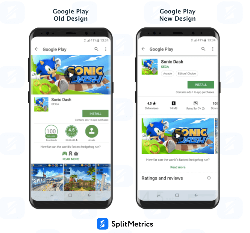 Updated Google Play Store Design