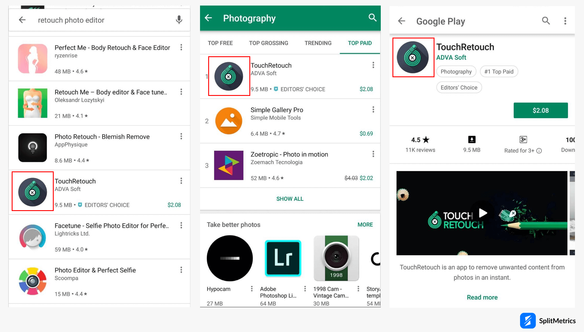 Google Play product page icon