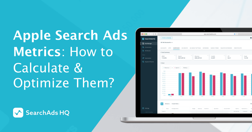 Metrics in Apple Search Ads