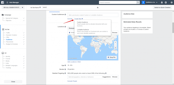 How To Set Up A Campaign On Facebook To Start A/B Testing? • SplitMetrics