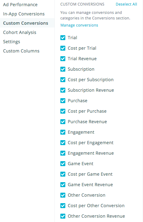 Multiple Conversions Tracking in SearchAdsHQ: User Acquisition Funnel