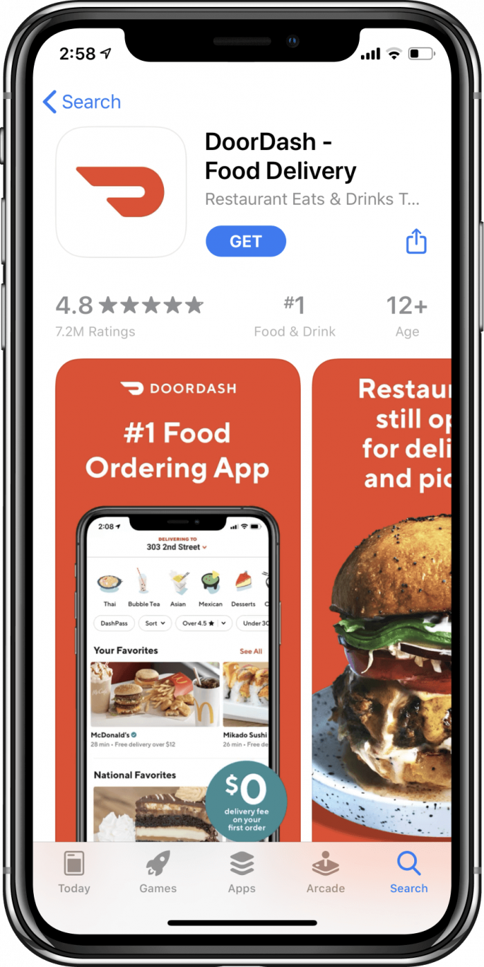 App Overview: DoorDash on the App Store & Google Play Store • SplitMetrics