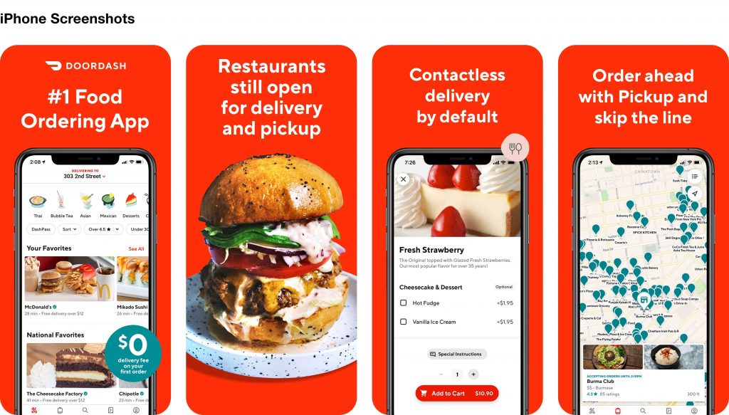 App Store screenshots_DoorDash