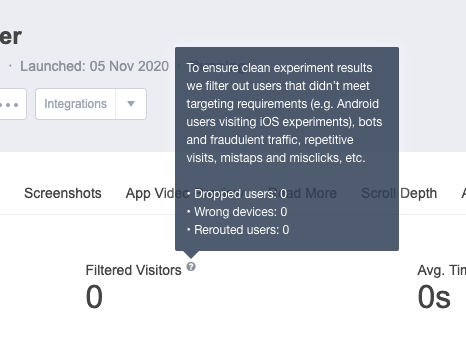 filtered users