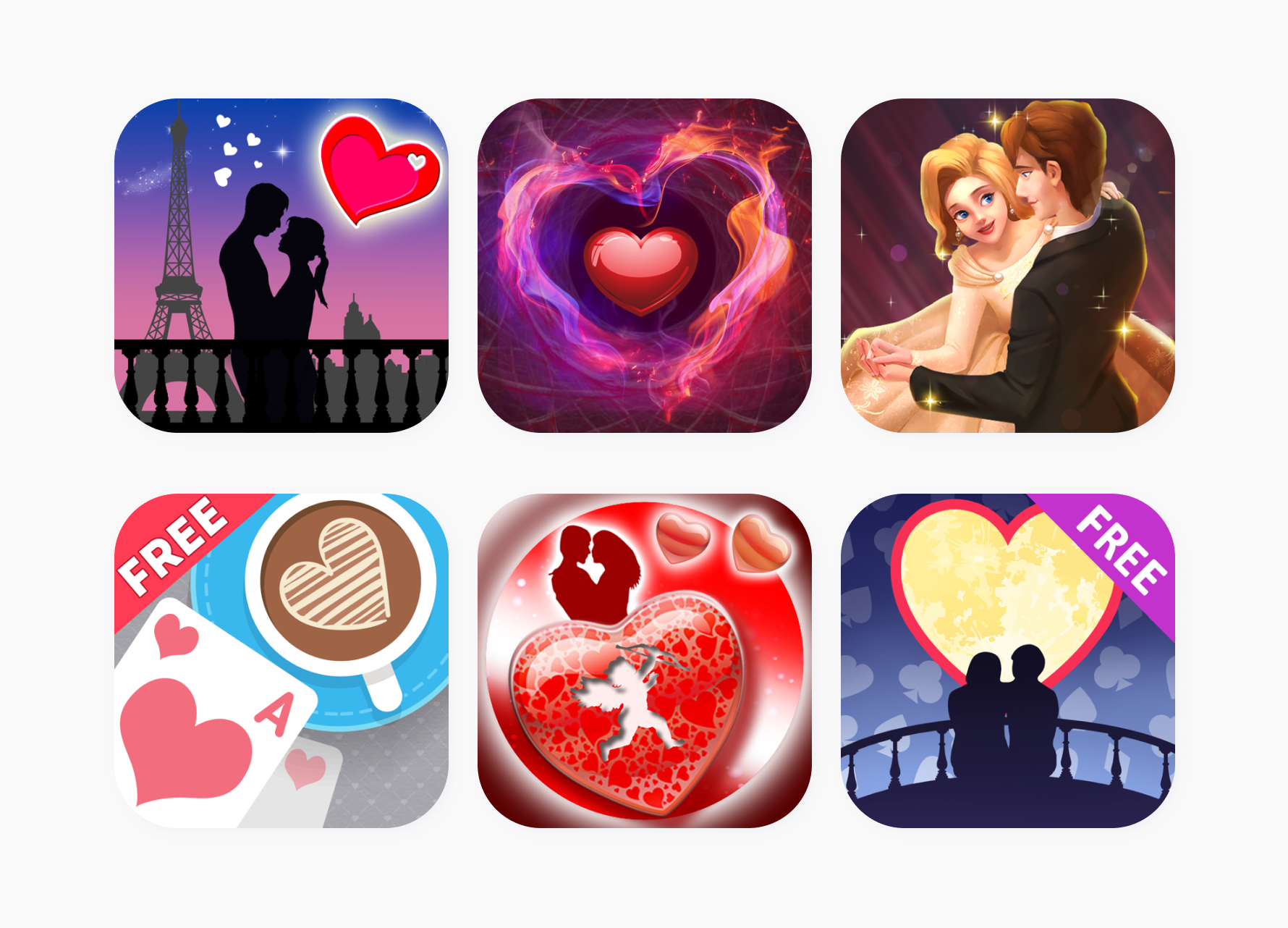 valentines day app icons