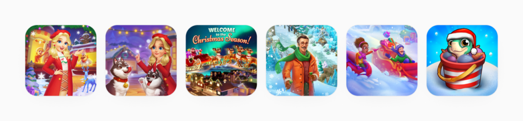 New year on the App Store, a variety of promotional icons and banners gathered by SplitMetrics