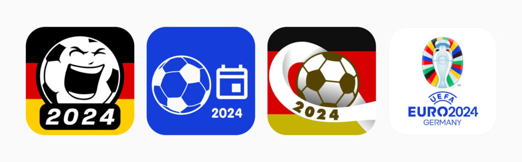 A collection app icons, showing that they updated the year to 2024.