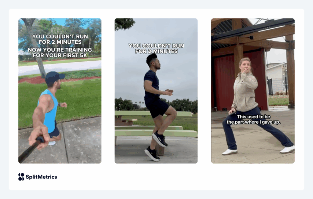 Example of user generated content, inspired/created by SplitMetric Agency, for Meta/TikTok